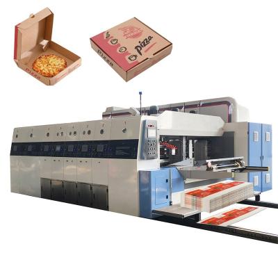 China Cardboard Flexo Corrugated Box Printing Russia India Spain Multi-colors Cardboard Corrugated Cardboard Printing Slotting Die Cutting Machine Making Pizza Box for sale