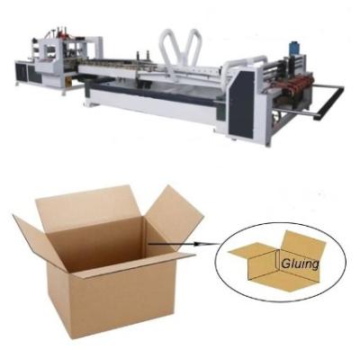 China Semi-automatic hotels folder glue machine for sale