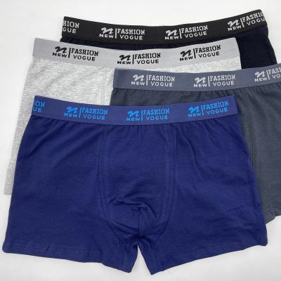 China Custom LOGO OEM ODM LOGO Antibacterial Men Underwear Breathable Plus Size Man Underwear Cotton Boxer Men's Underwear for sale