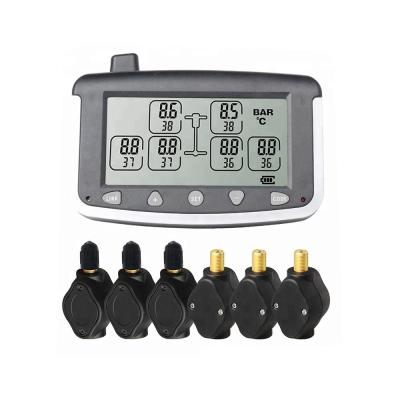 China Internal Sensor Truck and Trailer RV Motorhome Flow-Through 6 Tire Internal Tire Pressure Monitoring System TPMS for sale