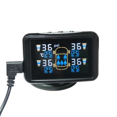 China lcd tire pressure monitoring system universal wireless tpms, wireless car alarm 76(L)*50(W)*22(H)mm for sale