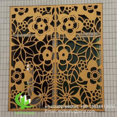 China Window screen Metal aluminum perforated panel laser cutting screen panel for window screen window cover for sale