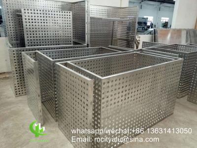 China air conditioner cover aluminum perforated ac cover frame  for air conditioner for sale