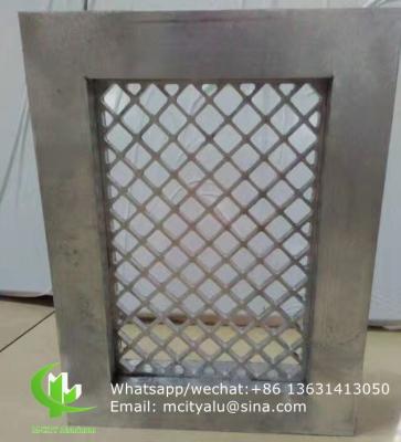 China Aluminum mesh with frame for window decoration any size can be made for sale