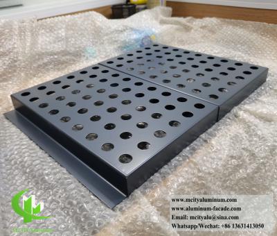 China Architectural Perforating Aluminum Facade Cladding Solid Aluminum Panels for sale