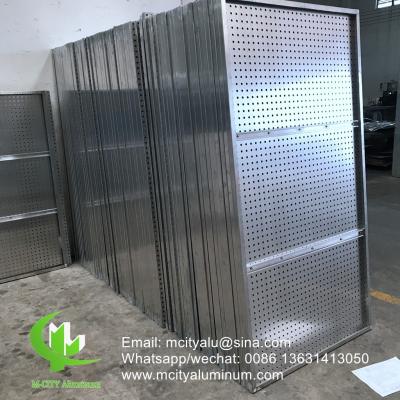 China Aluminum perforated sheet for window privacy screen fence with 2mm thickness laser cut screen for sale