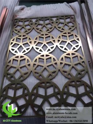 China Laser Cut Metal Sheet Decorative Perforated Metal Screen Aluminum Alloy for sale