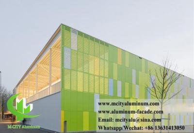 China Architectural Metal Screen Aluminum Panels Perforating Facade Panels for sale