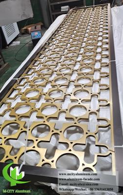 China Architectural Laser Cut Metal Screen Aluminium Sheet With Engraving Pattern for sale