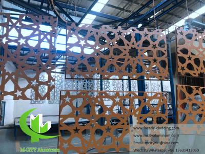 China Metal Wall Panels Laser Cut Sheet Aluminum Facades For Mosque Mashrabiya for sale