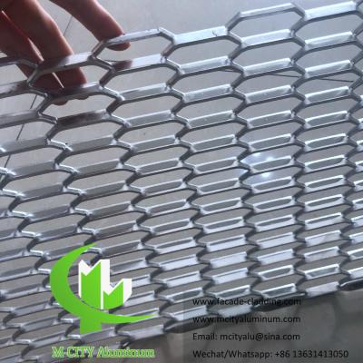 China Aluminum mesh expanded screen panels for facade Decorative Architectural metal for sale