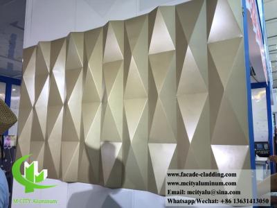 China 3D metal panels aluminium sheet for wall cladding architectural building material for sale