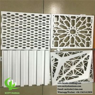 China Aluminum perforated screen aluminum solid panels for wall cladding & facade for sale