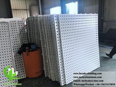 China Anti rust metal facade perforated aluminum solid cladding metal cladding powder coated for sale