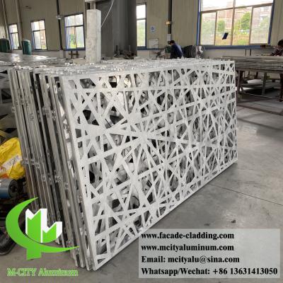 China Laser cut decorative metal screen aluminum material 2mm thickenss 1m x 2m for sale