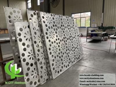 China Laser cut metal panels with patterns decorated metal screen panels for building wall facade curtain wall for sale