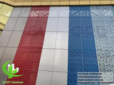 China Decorative metal wall cladding aluminum facade with patterns design PVDF 15 years color warranty for sale