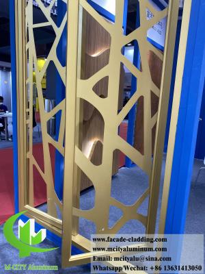 China Laser Cut Metal Privacy Screens Aluminium Panels Metal Sheet For Room Dividers for sale