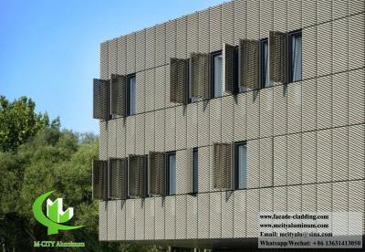 China Architectural Metal Screen Aluminum Sheet Perforating Screen Outdoor Facade Cladding for sale