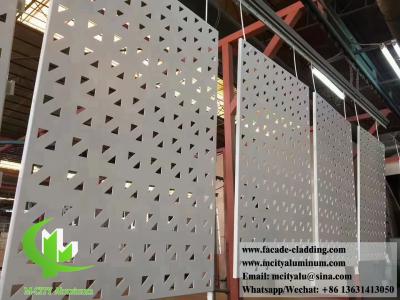 China Perforated Metal Cladding Facades System Laser Cut Metal Patterns Aluminium Sheet for sale