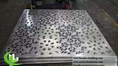 China Metal Wall Panels Laser Cut Aluminum Screen Space Dividers 3mm Thickness for sale