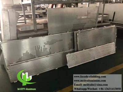 China Laser cutting metal building material aluminum sheet metal panels for wall decoration for sale