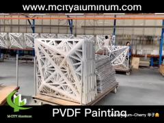 Metal Wall Cladding 3D Shape Aluminium Sheet CNC Cutting Custom Made Wall Panel
