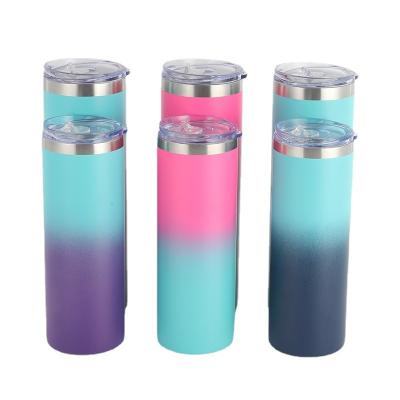 China Viable wholesale sublimation tumblers 20 oz straights sublimation tumblers with straw for sale