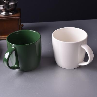 China Durable Solid Color 450ml Matte Coffee Tea Milk Ceramic Mugs Set For Promotional Gifts for sale