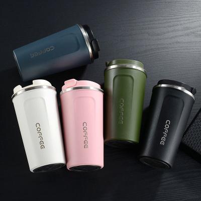 China China Sustainable Manufacturer Double Wall Stainless Steel Travel Insulated Coffee Mug With Silicones Lid for sale