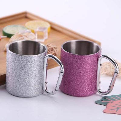 China Factory Directly Viable Sale Customized Cup Stainless Steel Beer Mug Wine Tumbler With Handle And Lid for sale