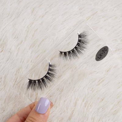 China Wholesale 100% Natural 3d Mink Eyelashes Vendor Handmade 3D Mink Strip With Customize Box Lashes Vendor for sale