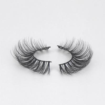 China Wholesale 3D False Strip False Eyelashes Canada Luxury Soft Thin Black Stripe Cotton Thick Mink Long Lashes for sale