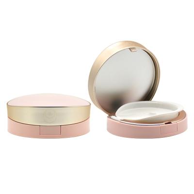 China Wholesale 15ml Disposable Plastic BB Air Cushion Cosmetic Packaging Base Logo Pink Pressed Empty Blush Powder Compact Case for sale