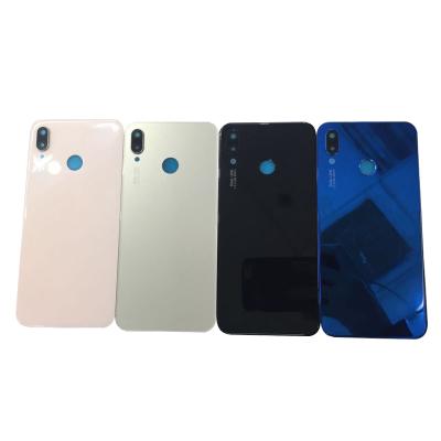 China Glass For Huawei P20 Lite nova 3e Back Door Housing Back Case Panel Glass Cover Battery Covers With Camera Lens for sale