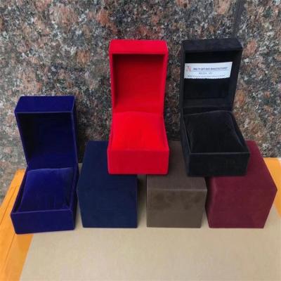 China Current Designer Luxury Empty Watch Packaging Boxes Flip Velvet Watch Box Low Moq With Velvet Foam Inserts for sale