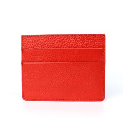 China Pebble China Supplier Vintage Cute Short Real Cowhide Leather Ultra Thin Genuine Leather Wallet Mini Small For Men Card Holder for sale