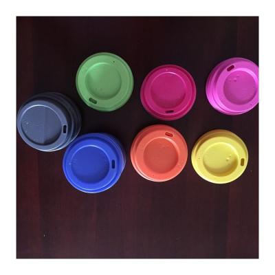 China Good Quality Disposable Food Grade Coffee Paper Compostable Cup Cover Plastic Lids for sale