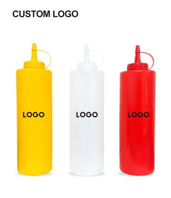 중국 Factory Wholesale Cheap Food Grade Plastic Ketchup Squeeze Bottle With Nozzle 판매용