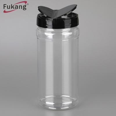 China F-450L Plastic Spice Jar Bottle With Flip Top Cap Round Dia68*H144mm 36g à venda