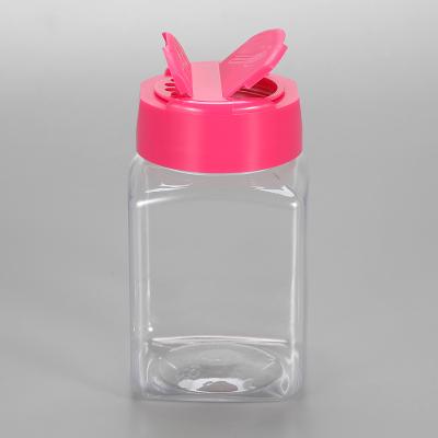 중국 4oz Plastic Spice Powder Container for PET Plastic Seasoning Shaker Bottle Transparent PET chilli Powder Jar 판매용