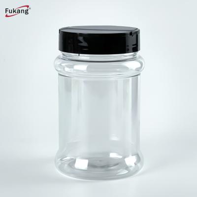 China F-352A PET Plastic Spice Jar For Salt Pepper Food Grade Dia73*H111mm for sale