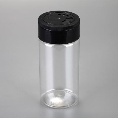 China Food Grade Spice bottle Empty Pepper Plastic Shaker Salt Jars for sale