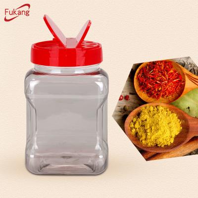 China PET Organic Square Plastic Jar For Package Multifunction Freshness Preservation for sale