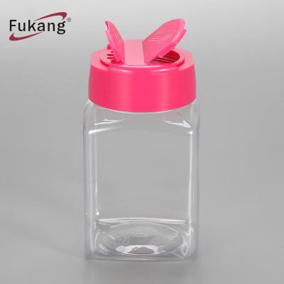 China Plastic Durable Square Plastic Jar With Shaker Lids F-100A Multifunction All-Season à venda