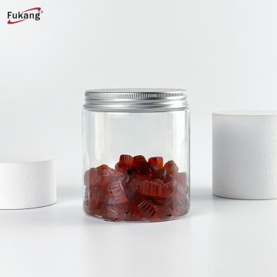 Cina Clear Food Storage Jar With Aluminum Lid PET Plastic Dia93*H107mm Blowing Mold in vendita