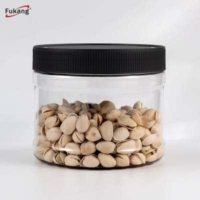 Cina BPA Plastic Food Storage Jar Clear Packing For Peanut Cookie Candy Customized Color in vendita