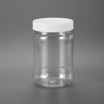 China 860ml Fu Kang Clear Plastic Bottles For Dried Nuts Food  Dia95mm*H141mm food grade à venda