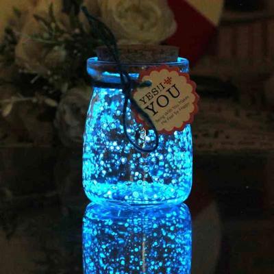 China DIY Transparent Luminous Bottles Gift Glowing Fluorescent Stars Glow in Dark Ornaments for Party Decoration for sale