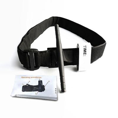 China Outdoor Rod Adjustment Buckle First Aid Band-Aid Tourniquet Outdoor Nylon Gear Belt Aluminum Rotating Tourniquet for sale